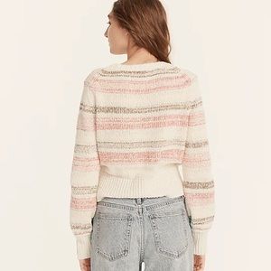 JCrew striped crewneck sweater